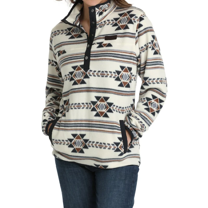 Cinch Women's Cream Aztec Fleece Jacket