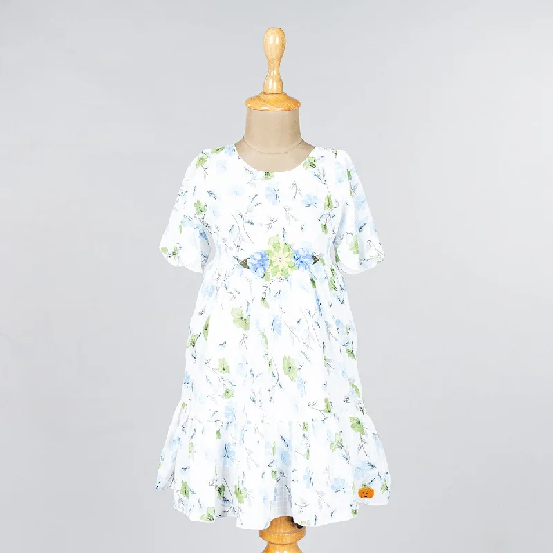 Best Bargains Floral Cotton Frock for Girls