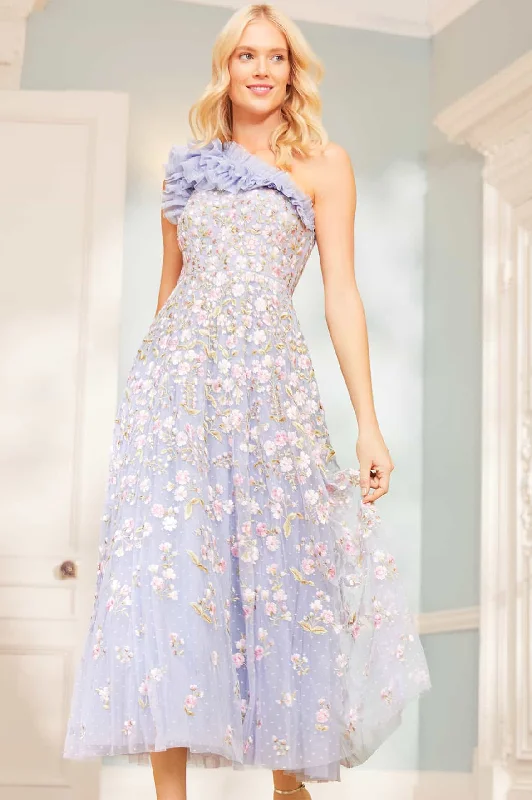 Crazy Deals Posy Pirouette One-Shoulder Ankle Gown