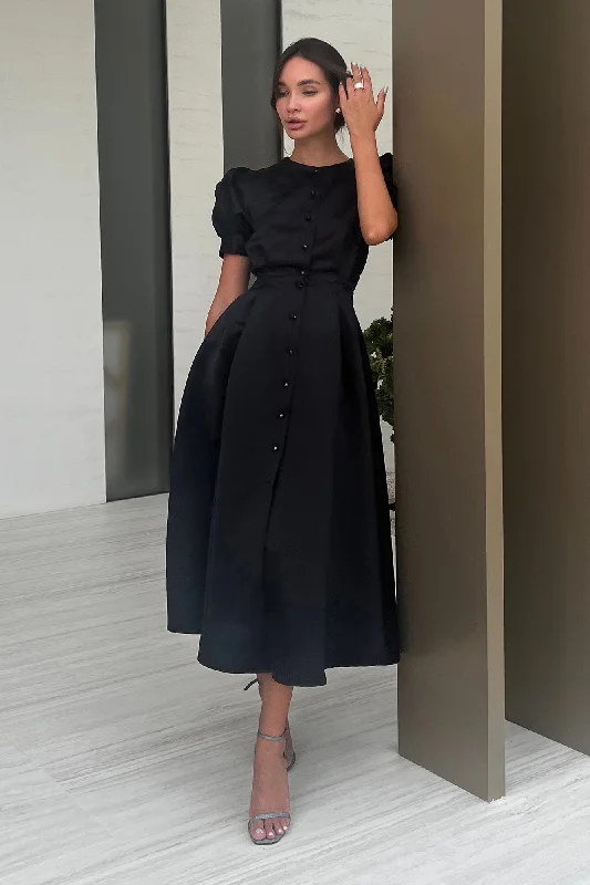 Unmissable Offer Button Front Midi Dress