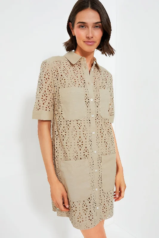 Great Bargains Stone Khaki Rafaela Dress