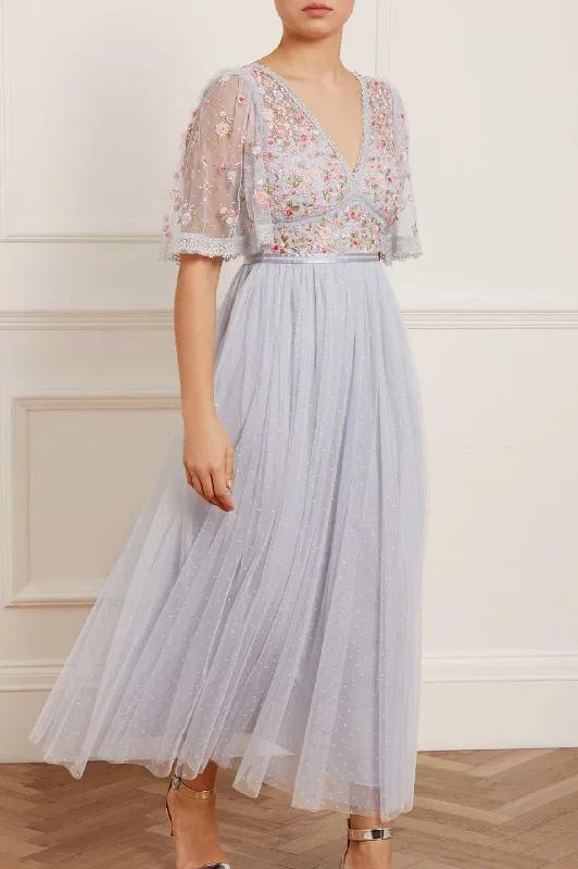 Buy More, Save More Ribbon Bouquet Bodice Ankle Gown