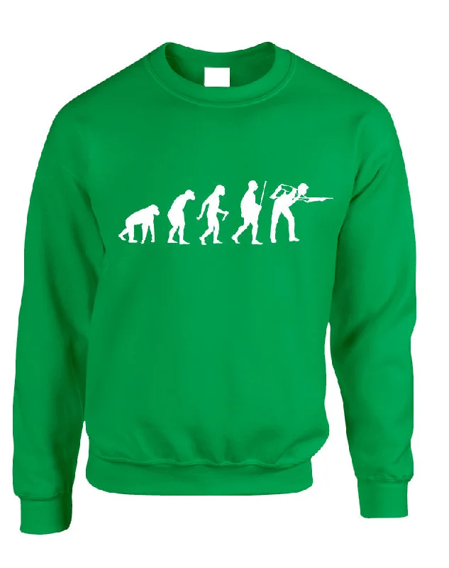 Unbeatable Prices Adult Sweatshirt Pool Snooker Evolution Funny Billiards Top
