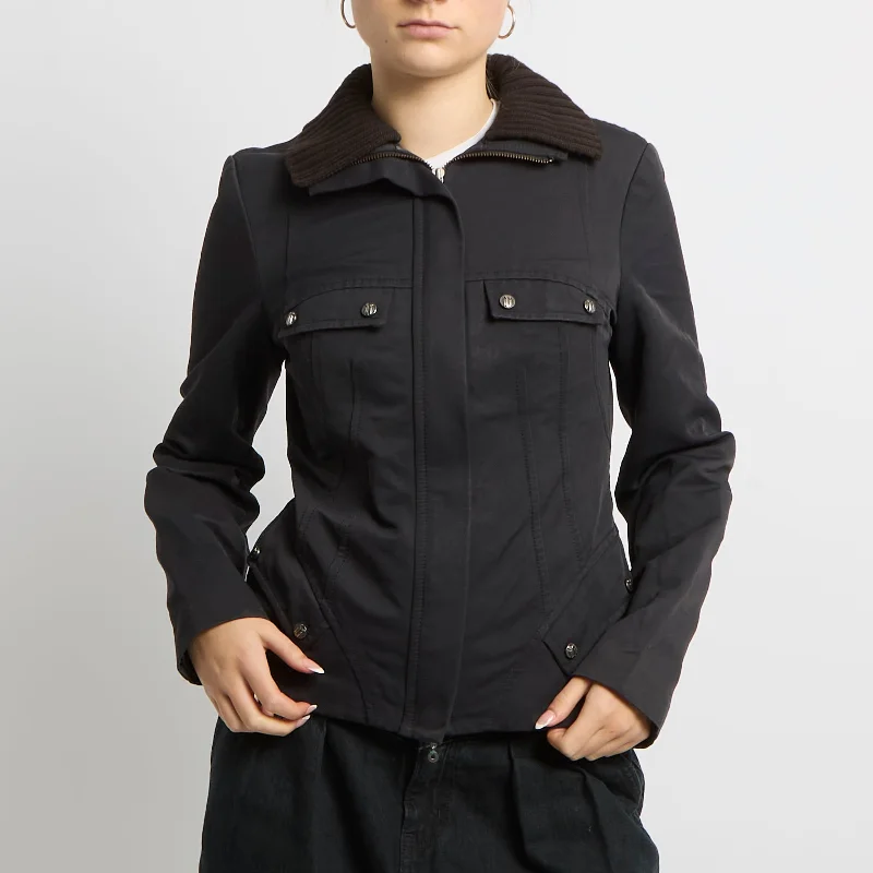 Lowest Price Versace Collared Fitted Jacket - UK 10