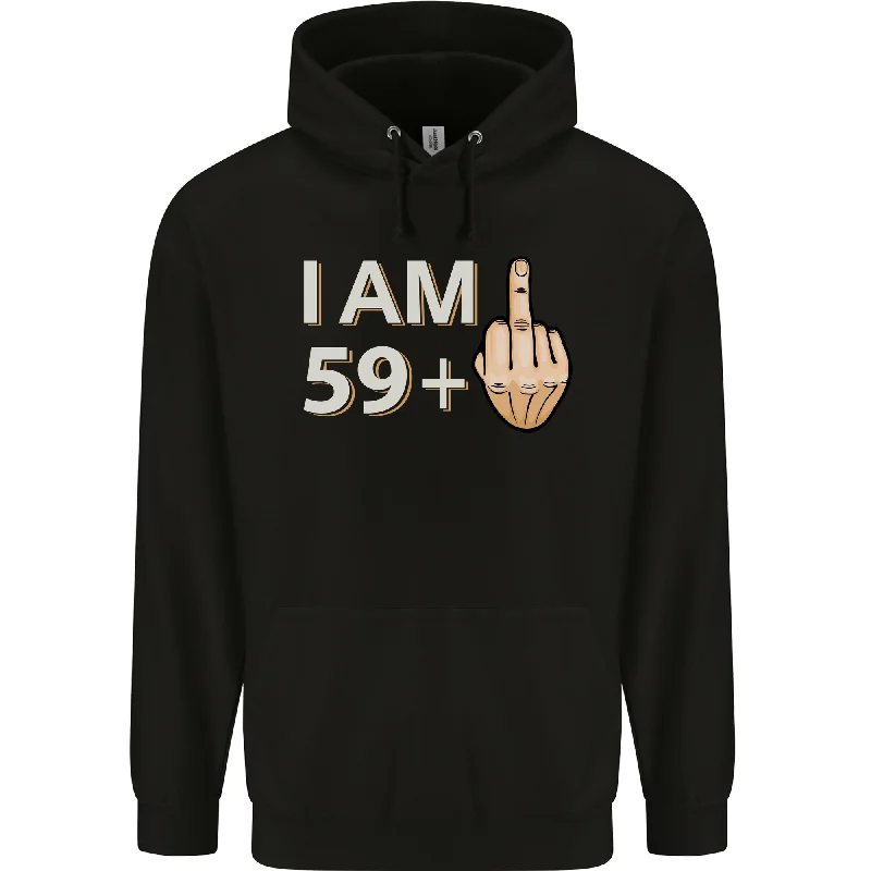 60th Birthday Funny Offensive 60 Year Old Mens 80% Cotton Hoodie