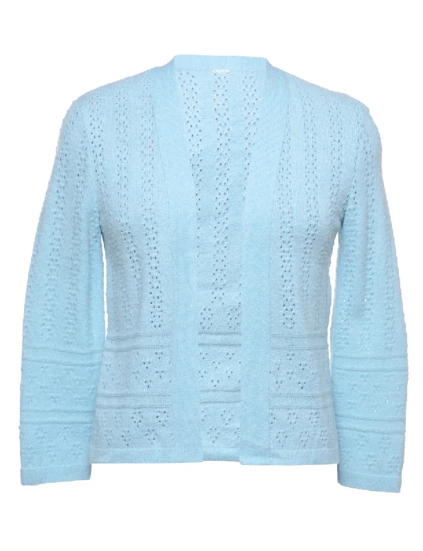Fantastic Offers 1980s Light Blue Summer Knit - M