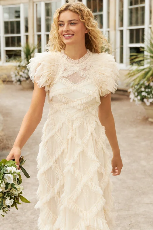 Crazy Savings Genevieve Ruffle Gown