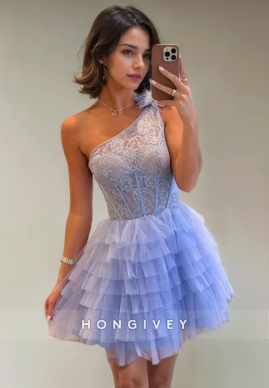 Reduced Prices Chic A-Line One Shoulder Sleeveless Sheer Empire Appliques Short Party Homecoming Dress Reduced Prices Chic A-Line One Shoulder Sleeveless Sheer Empire Appliques Short Party Homecoming Dress
