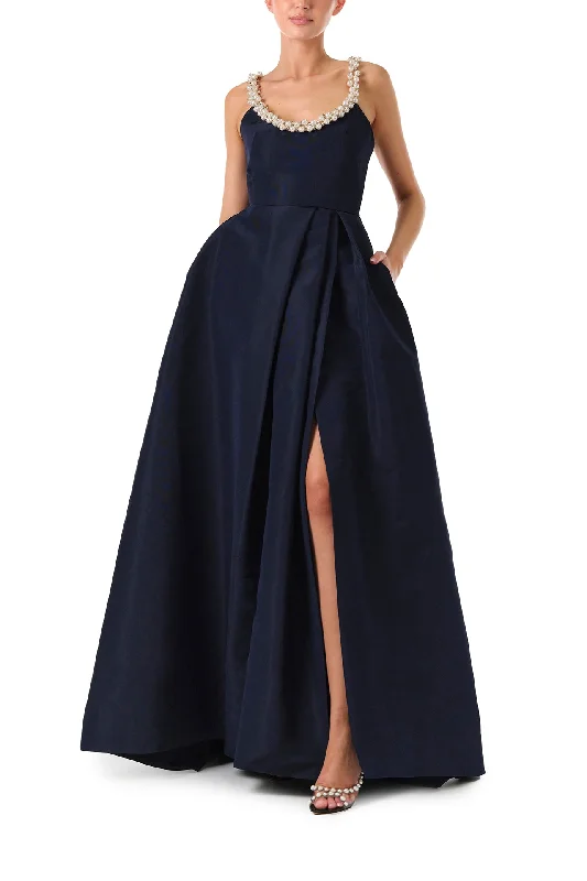 Instant Savings Pearl Scoop Neck Gown