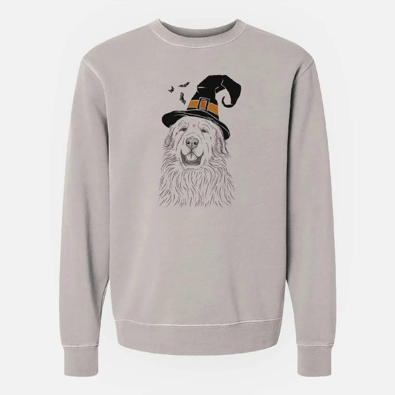 Exclusive Offers Witch Horton the Great Pyrenees - Unisex Pigment Dyed Crew Sweatshirt