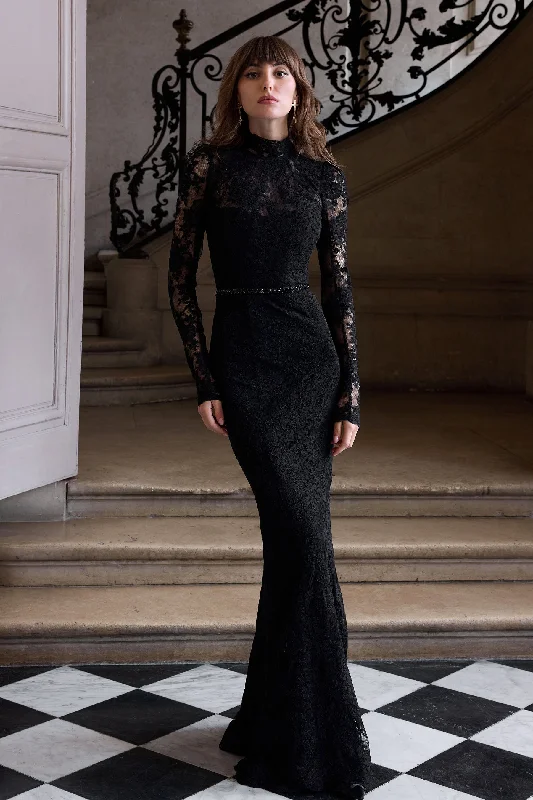Big Discounts The Jules Dress in Black Chantilly Lace