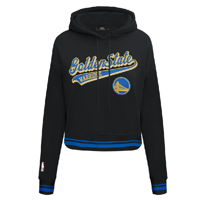 Year-End Sale SUDADERA CON GORRO NBA GOLDEN STATE WARRIORS SCRIPT TAIL PARA MUJER