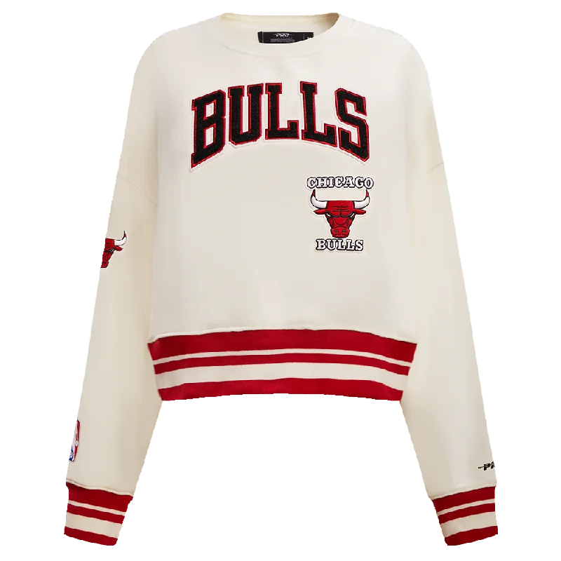 SUDADERA DE CUELLO REDONDO NBA CHICAGO BULLS RETRO CLASSICS PARA MUJER