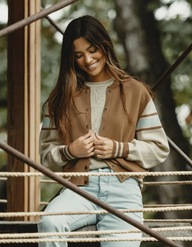 Midnight Sale Souvenir Bomber in Pine Bark Multi