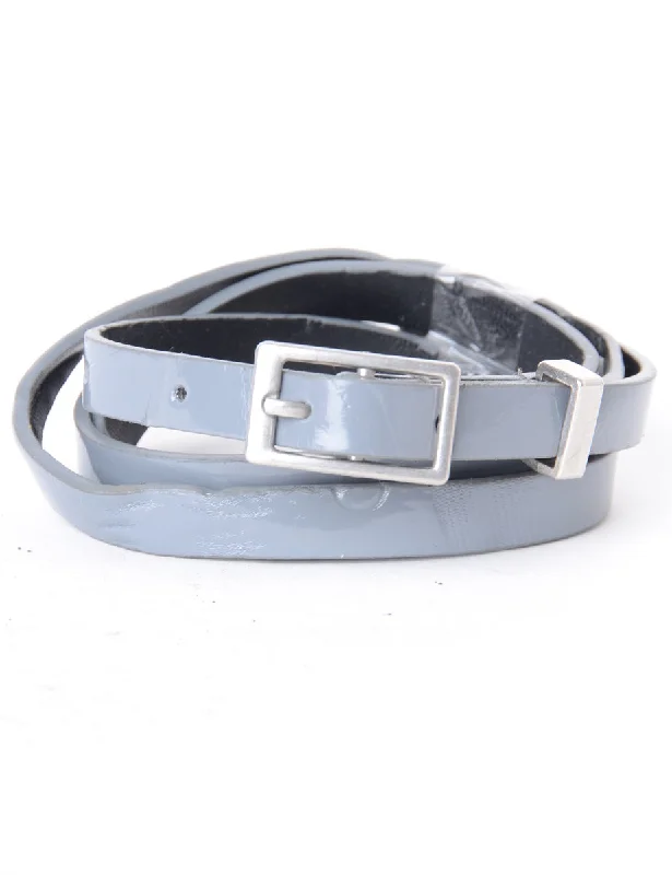 Daily Deals Leather Skinny Belt - M