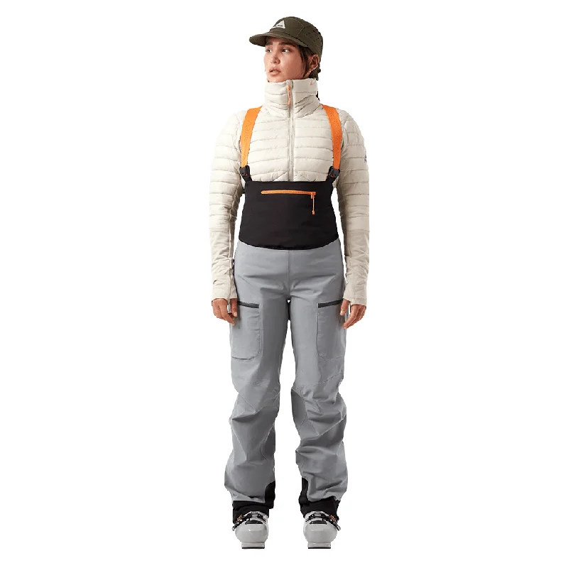 Value Deals MTN-X Cliff 3L bib women's pants - Light steel blue