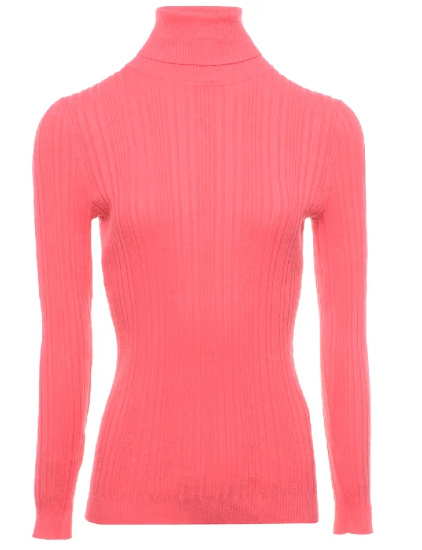 Don't Miss Pink Turtleneck Jumper - S