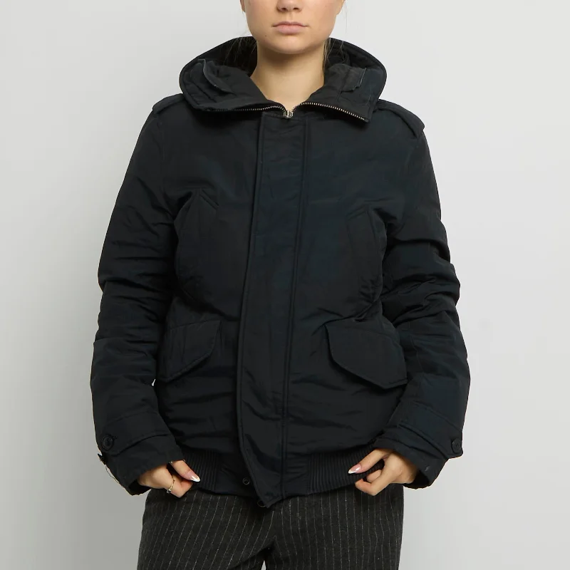 Act Now Woolrich Hooded Padded Bomber Jacket - UK 12