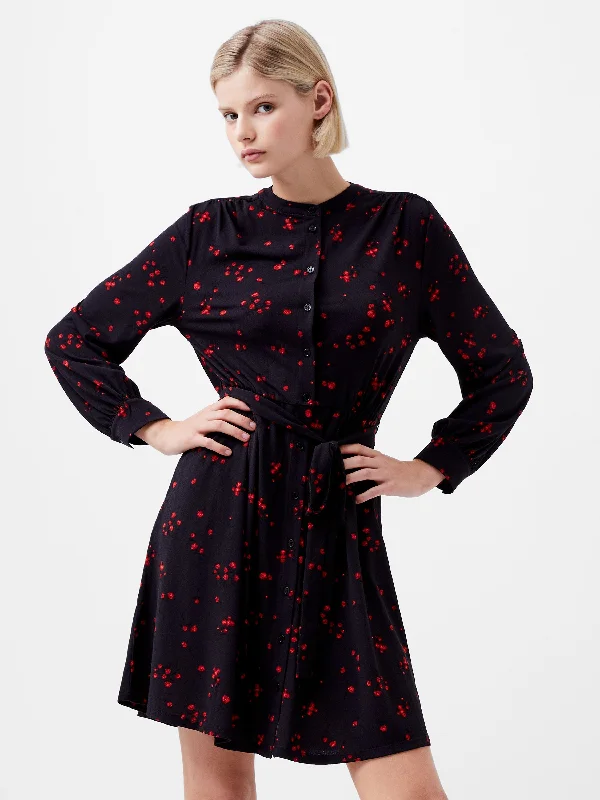 Deal Zone Floramour Meadow Long Sleeve Tie Dress