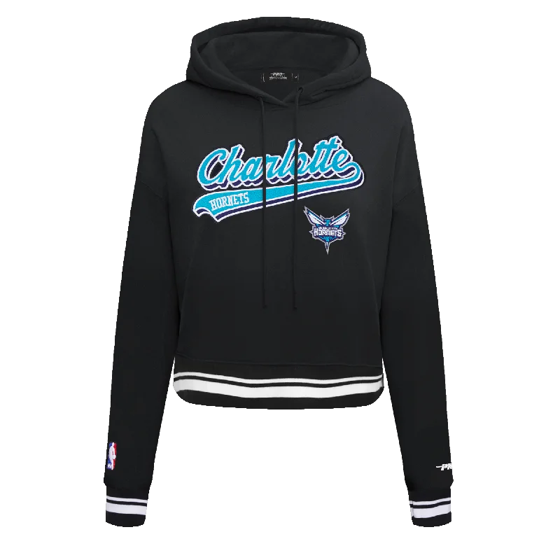 Must-Have Deals SUDADERA CON GORRO NBA CHARLOTTE HORNETS SCRIPT TAIL PARA MUJER