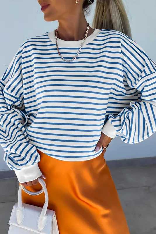 Striped Long Sleeve Sweatshirt