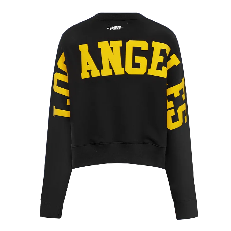 SUDADERA DE CUELLO REDONDO NBA LOS ANGELES LAKERS WINGSPAN PARA MUJER