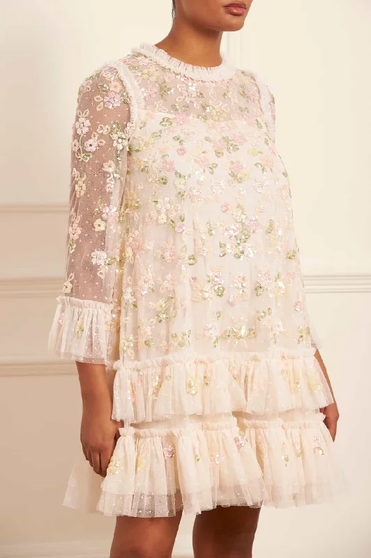 Can't Miss Sequin Bloom Gloss Mini Dress