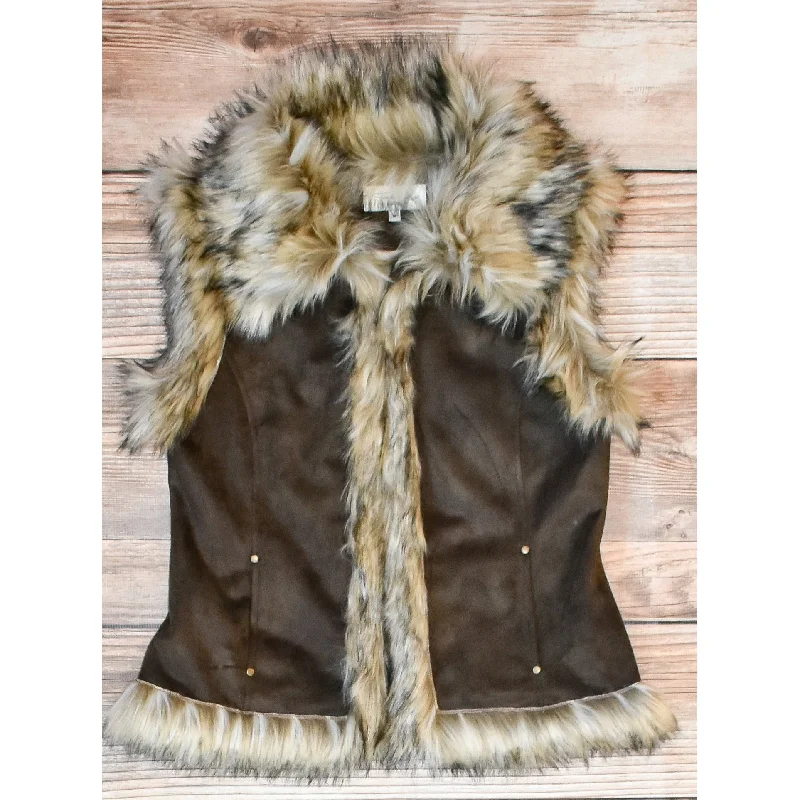 Online Only Tasha Polizzi Women's Chocolate Luxe Vest