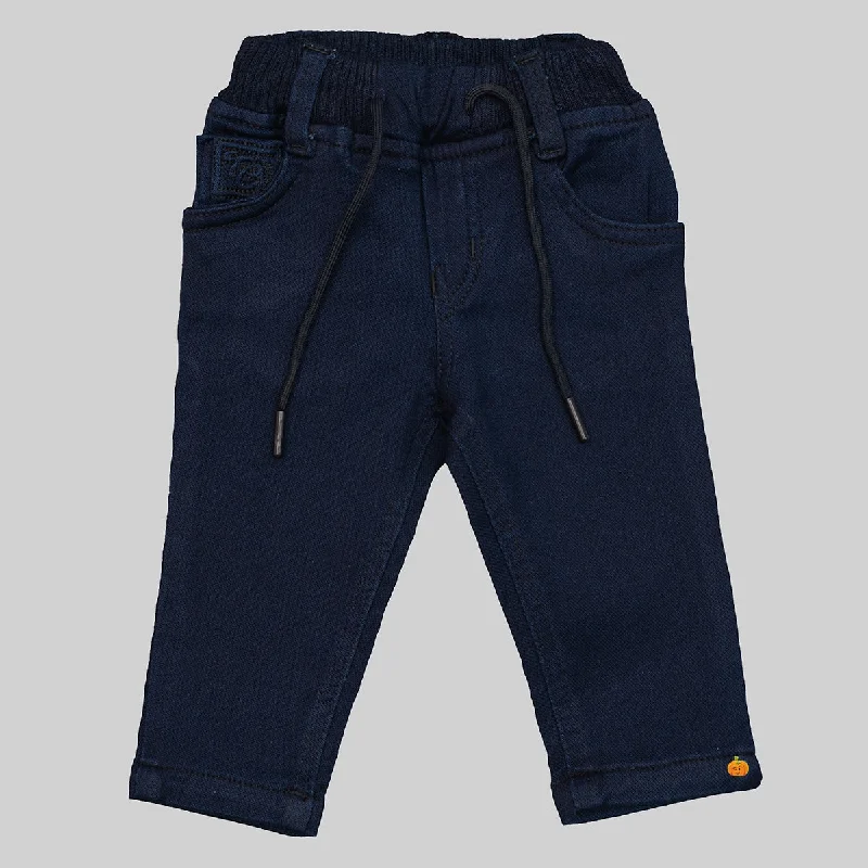 Discount Mania Navy Blue & Blue Jeans for Boys
