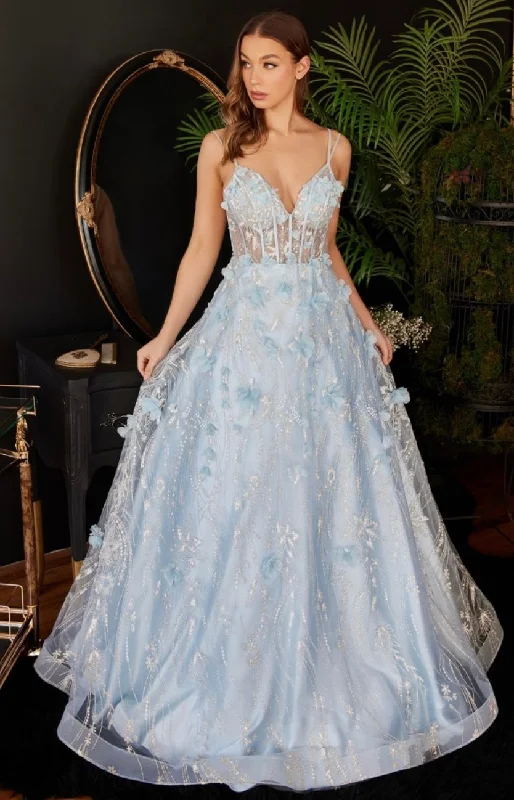 Price Break FLORAL APPLIQUE BALL GOWN