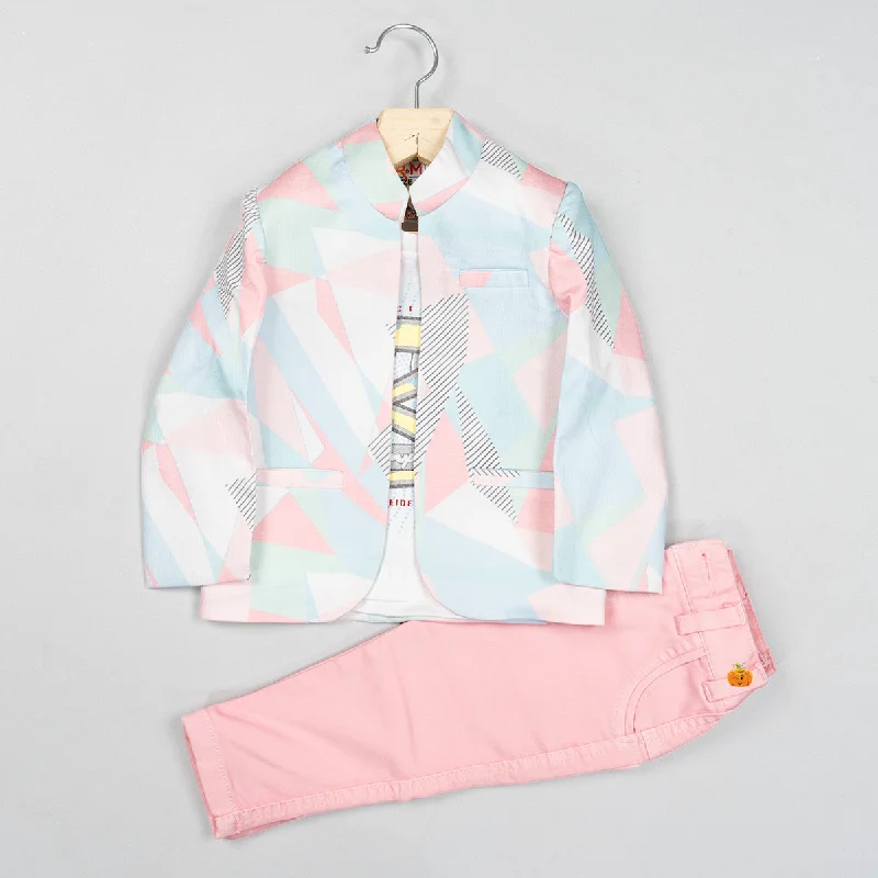 Clearance Items Peach & Green Party Wear Suit for Boys