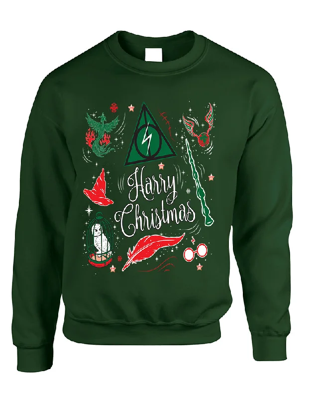 Referral Discount Adult Sweatshirt Harry Christmas Cute Holiday Ugly Xmas Sweater