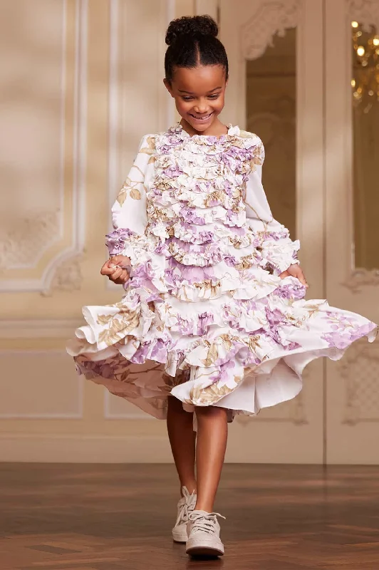 Deal Dash Wisteria Crepe Kids Dress