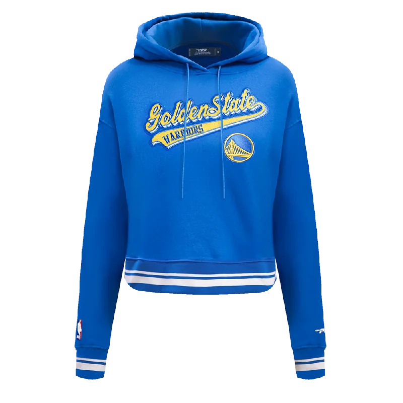 Super Savings SUDADERA CON GORRO NBA GOLDEN STATE WARRIORS SCRIPT TAIL PARA MUJER