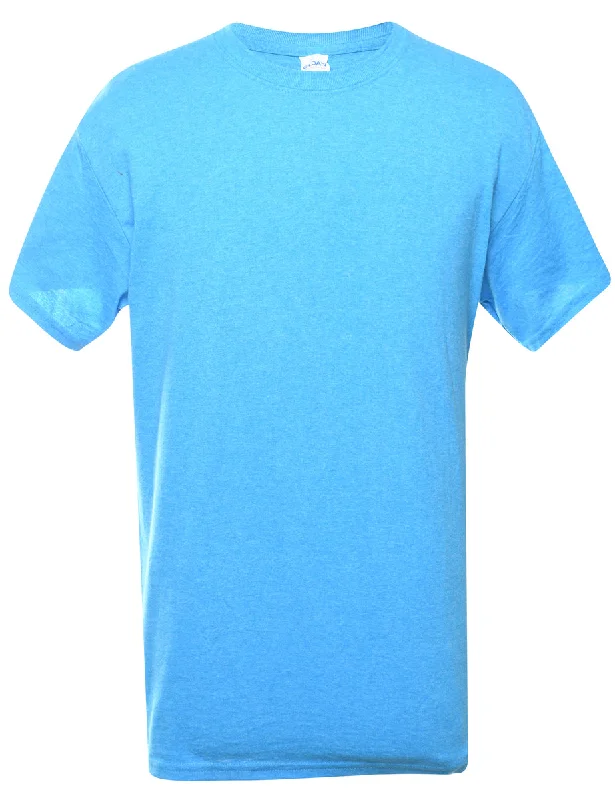Price Buster Blue Plain T-shirt - M