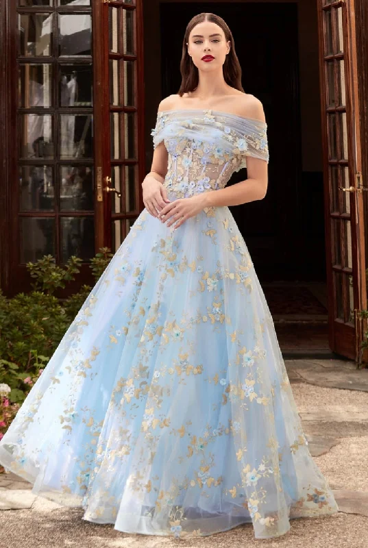 Time-Limited Offer STRAPLESS FLORAL BALL GOWN