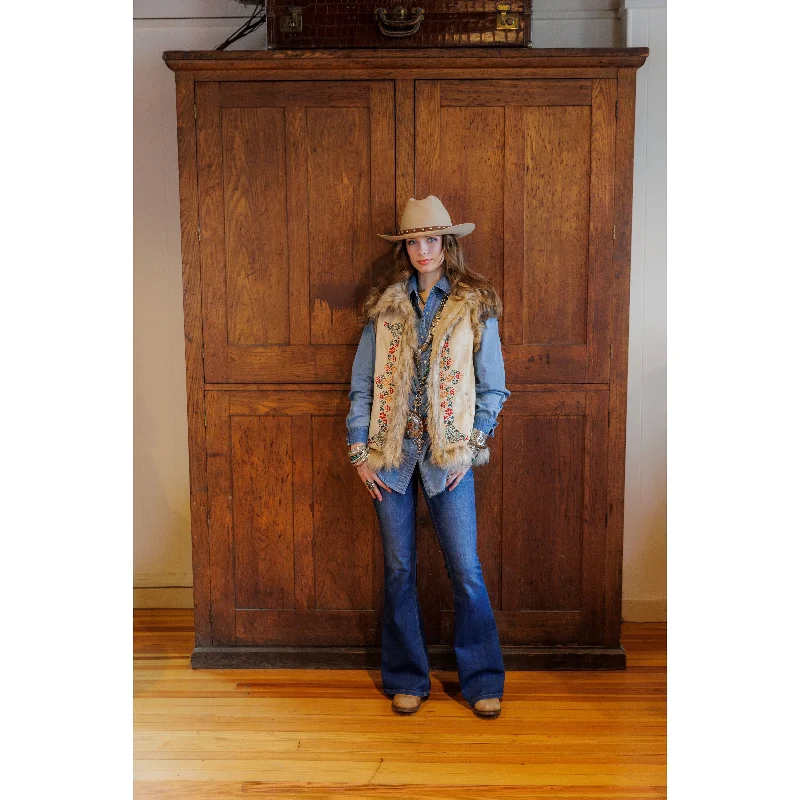 Limited Availability Tasha Polizzi Women's Latte Chateau Vest