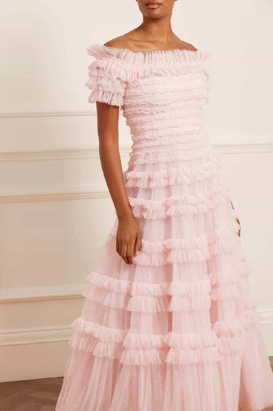 Reduced Prices Lisette Ruffle Off Shoulder Gown