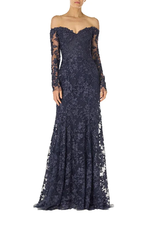 Epic Deals Embroidered Tulle Gown