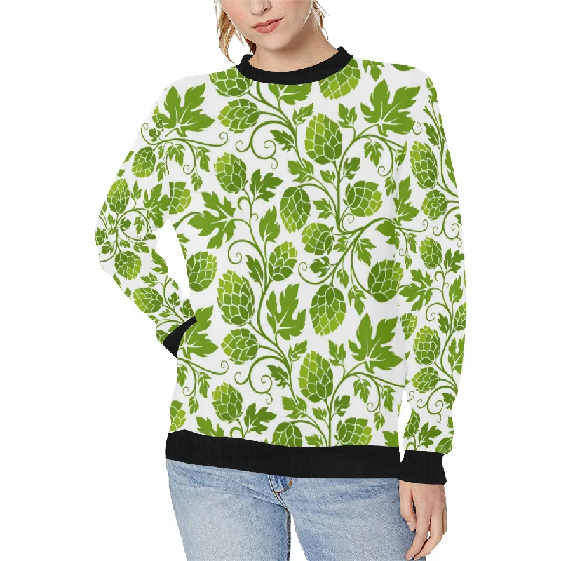 Hop design pattern Women's Crew Neck Sweatshirt