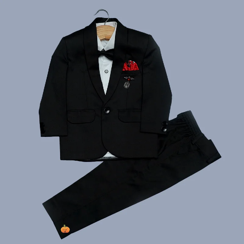 Bargain Blast Black Bow Tie Boys Tuxedo