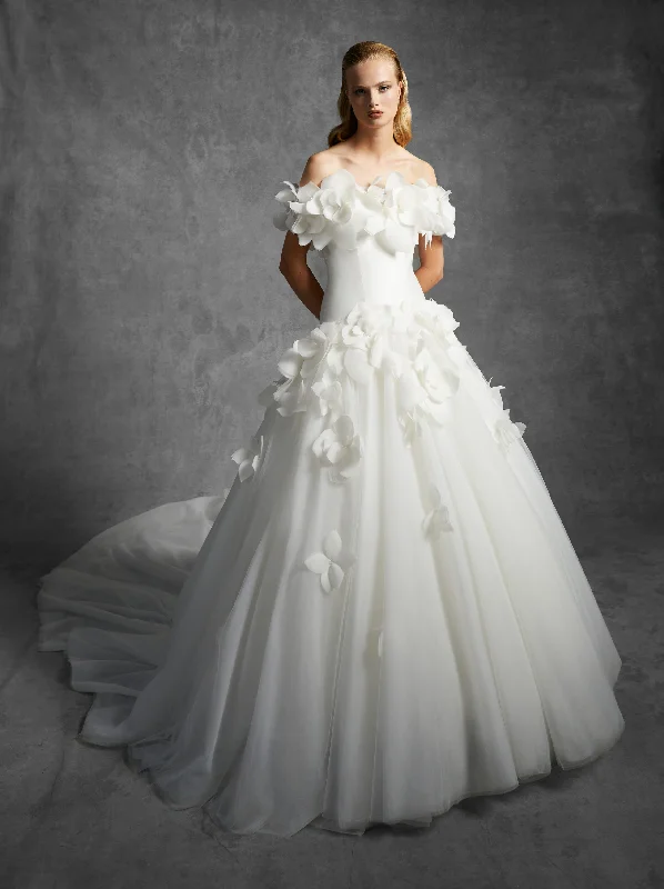 Discount Deals VRM360 - WATTEAU FEATHERED FLOWER GOWN