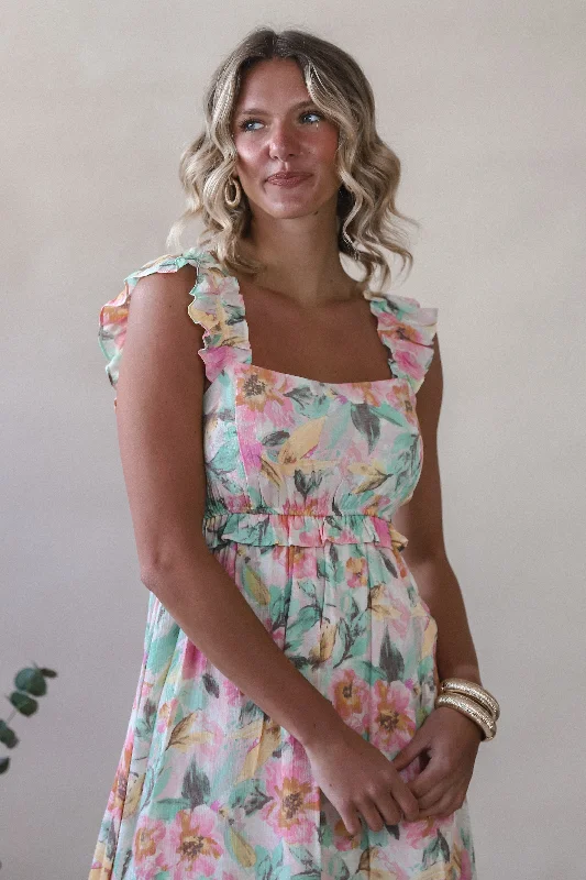 Watercolor Flowers Dress