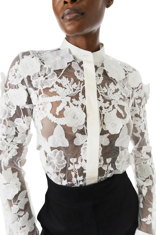 Best Bargains Long Sleeve Lace Blouse