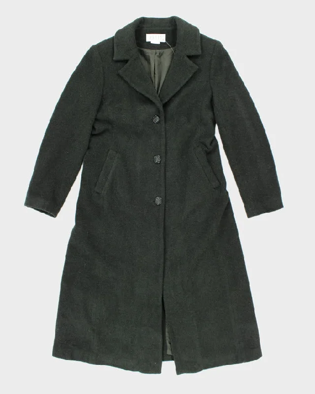 Vintage 90s Forest Green Wool Blend Coat - M