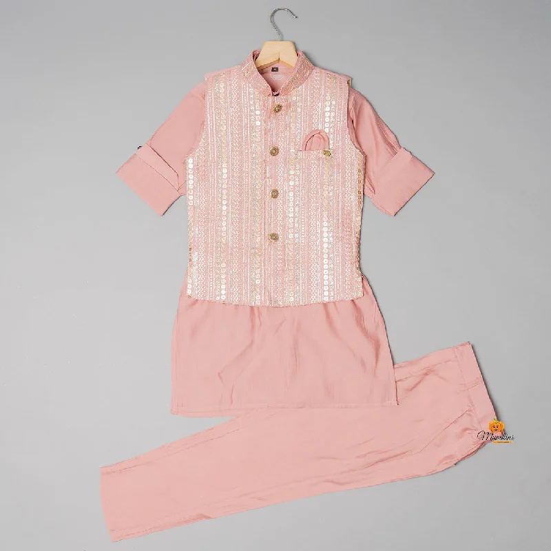Flash Deals Onion & Mustard Kurta Pajama for Boys