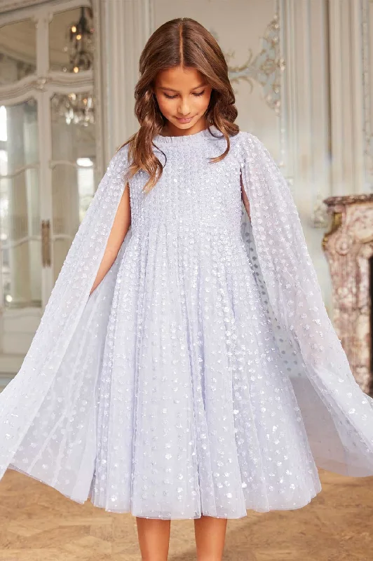 Final Clearance Raindrop Cape Kids Dress