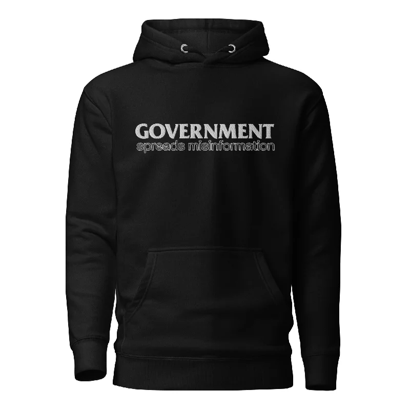 Overstock Government Spreads Misinformation Embroidered Hoodie