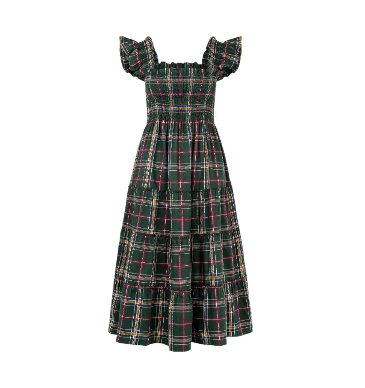 Final Clearance The Ellie Nap Dress in Juniper Tartan