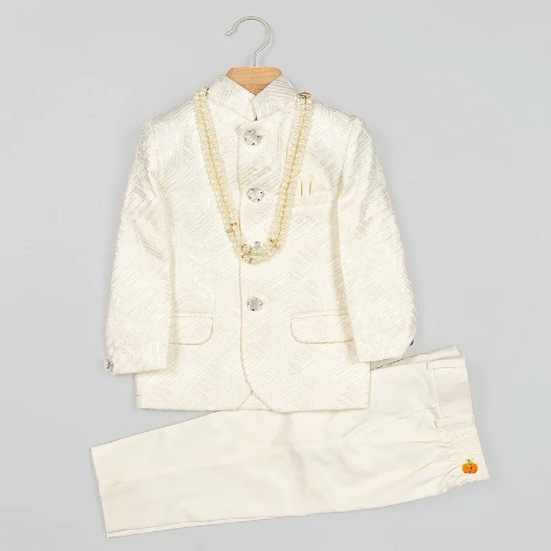 Bonus Savings Cream Jodhpuri Suit for Boys